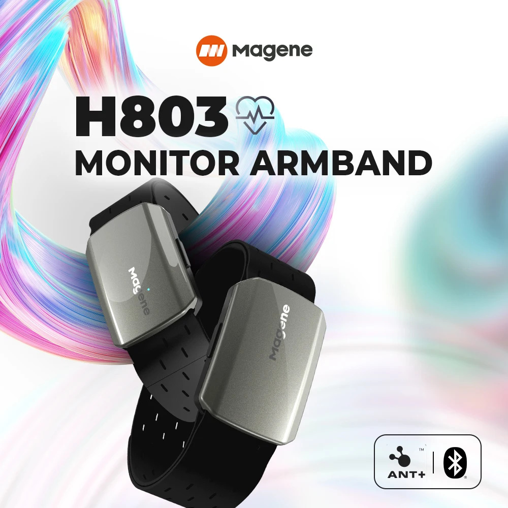 Wrist Wraps Fitness - Magene H803 心拍数アームバンドモニター デュアルモード Bluetooth ANT