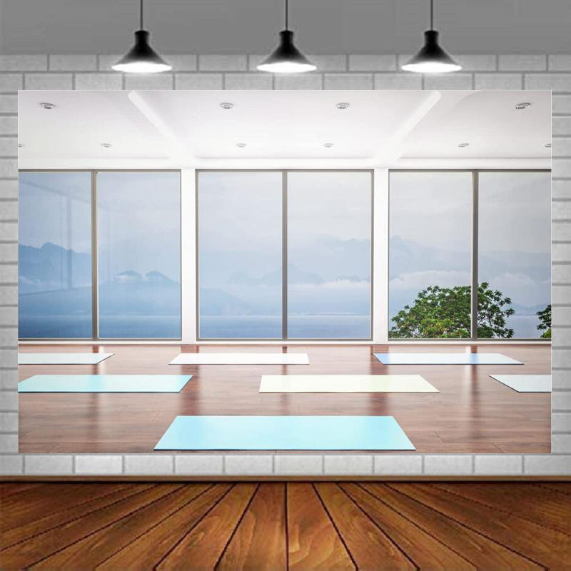 Yoga Fitness Video - フィットネスヨガ写真撮影用背景幕ジム装飾写真背景ヨガエクササイズバナービデオ撮影ポスター