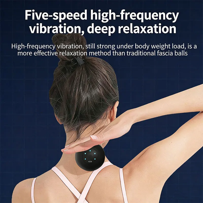 Yoga Fitness Health - 電気マッサージボールヘルスケアスポーツ筋膜ボール筋肉リラクゼーションボディマッサージャーフィットネスヨガエクササイズ3D振動マッサージ