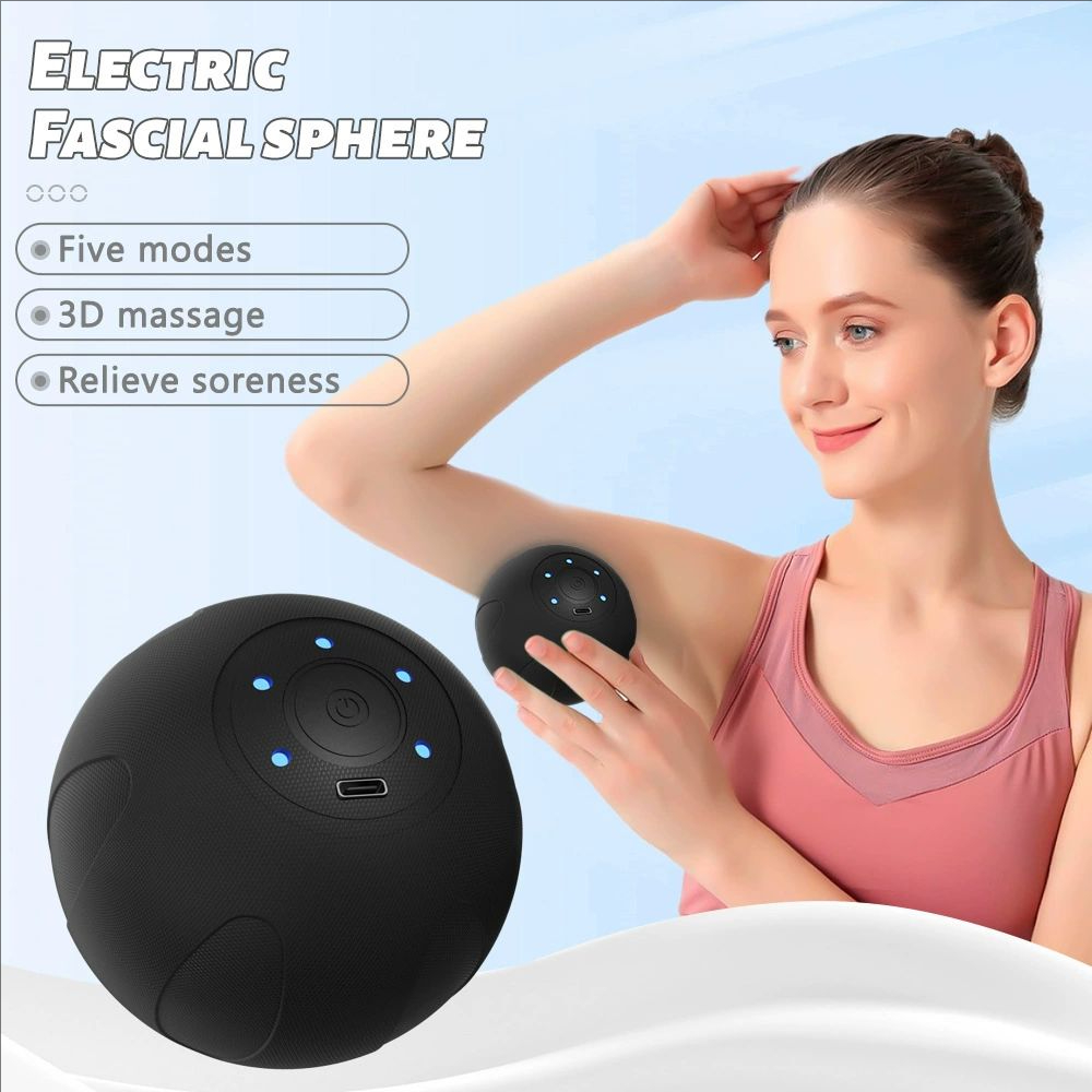 Yoga Fitness Health - 電気マッサージボールヘルスケアスポーツ筋膜ボール筋肉リラクゼーションボディマッサージフィットネスヨガエクササイズ 3D 振動マッサージ