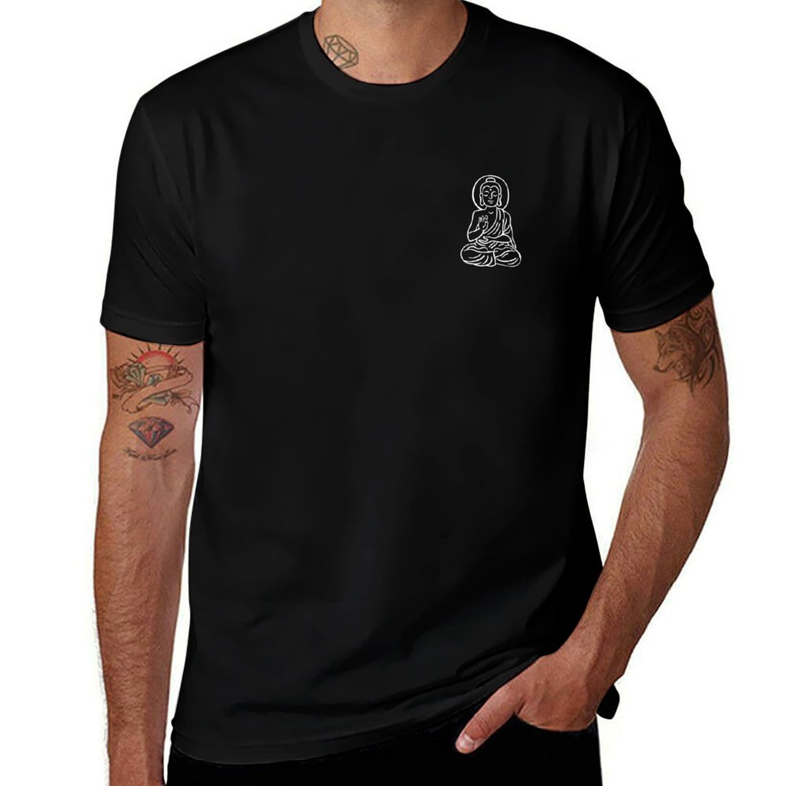 Yoga Fitness Health - ヨガ禅インドフィットネスヘルスTシャツプラスサイズ半袖Tシャツ