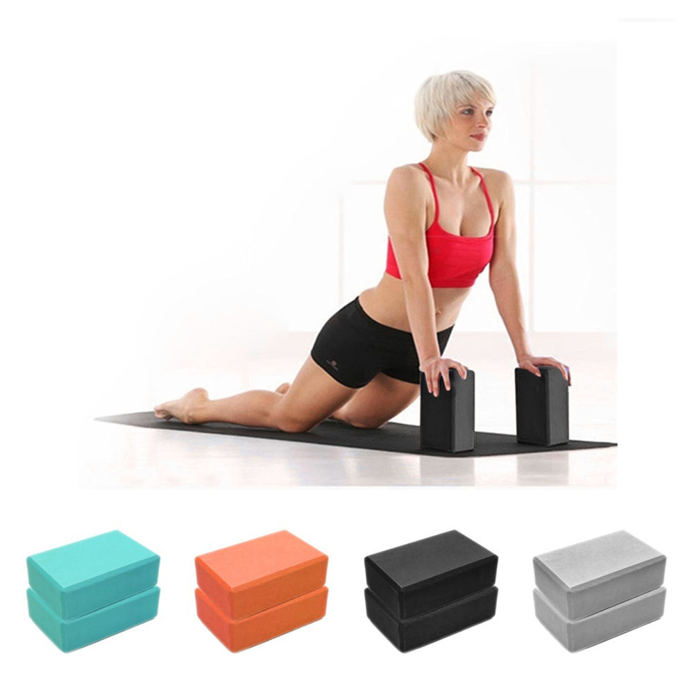 Yoga Fitness Health - 色付きEVAヨガブロックレンガノンスリップボディシェイピング健康トレーニングスポーツストレッチエクササイズピラティスジムフォームフィットネス機器