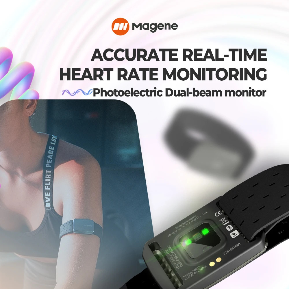 Magene H803 心拍数アームバンドモニター デュアル - Wrist Wraps Fitness のレビューと価格