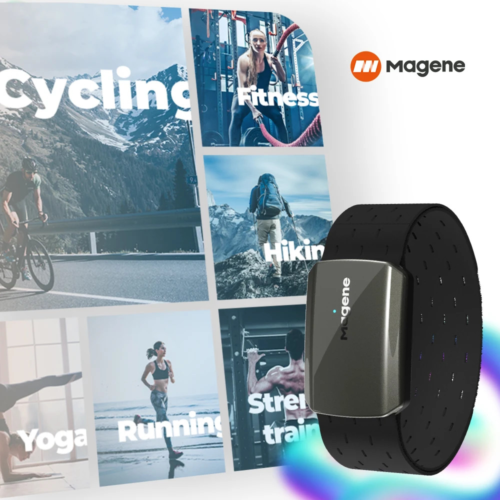 Magene H803 心拍数アームバンドモニター デュアル - Wrist Wraps Fitness のレビューと価格