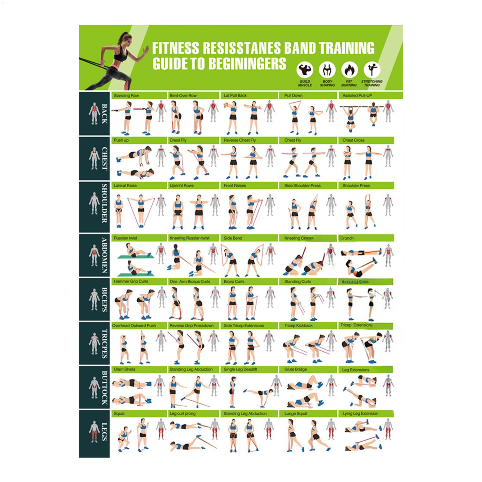 フィットネスチャートヨガポーズチャートホームエクササイズジム - Yoga Fitness Health のレビューと価格