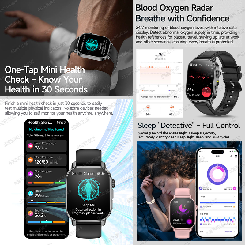 GUHUAVMI 2026 新しい精密ヘルスケアスマートウォ - Wrist Wraps Fitness のレビューと価格