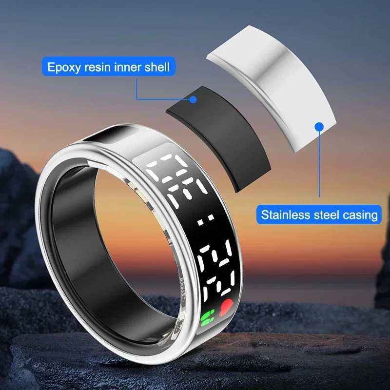 スマートリング男性女性心拍数血中酸素モニターマルチ 5ATM - Wrist Wraps Fitness のレビューと価格