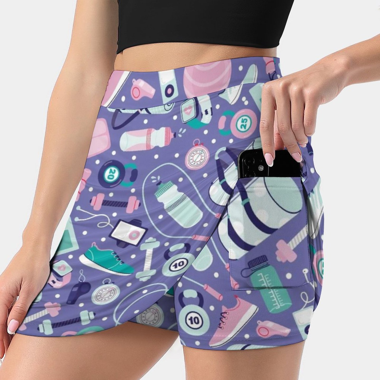 女性のための美しいショートスカートパターン,フィットネス,ト - Yoga Fitness Health のレビューと価格